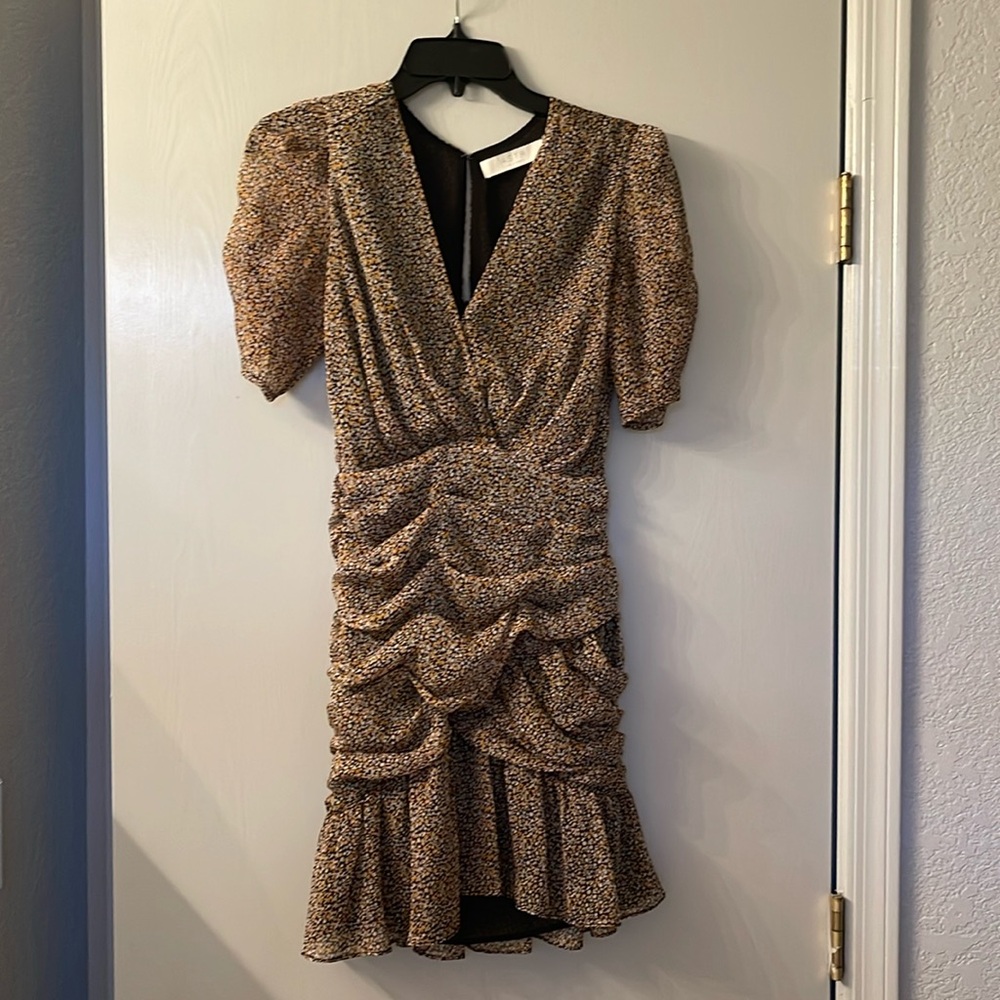 ASTR puff sleeve riches mini dress
